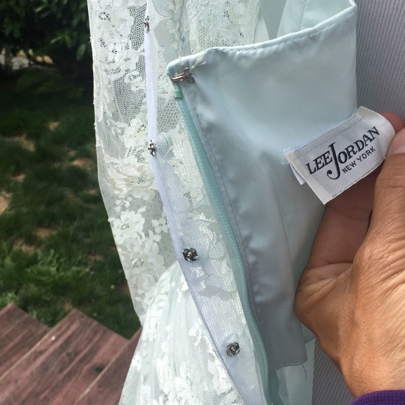 Rare Vintage Baby Blue Wedding Dress - Picture 6 of 6